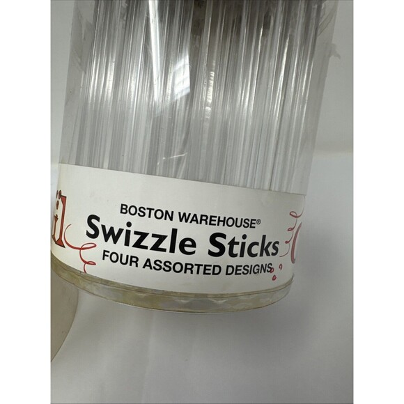 50 NOS Lighthouse Tiki Bar Swizzle Stick 4 Designs Boston Warehouse Cocktail - Picture 4 of 11